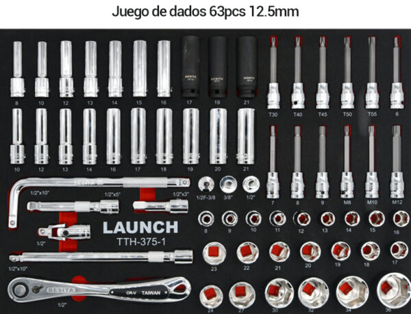 Caja de herramientas mecánicas de 375 piezas - Imagen 2