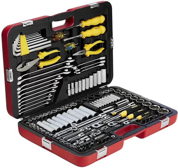 Juego Herramientas Profesionales Mecánicas Stanley Racing 150 piezas