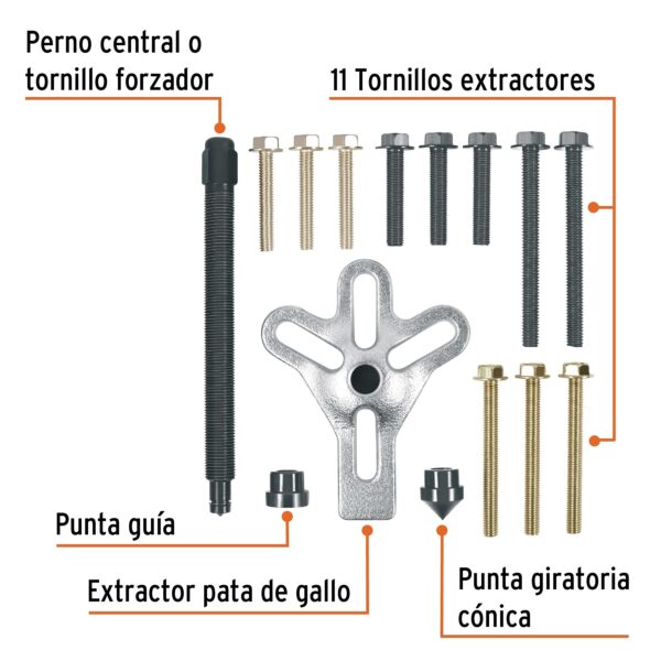 522376 Extractor Pata D/Gallo 15Pz - Imagen 3