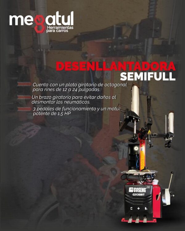Desenllantadora Semifull Coseng C213GBIT – Semiprofesional con Sistema de impulso de aire (110V)