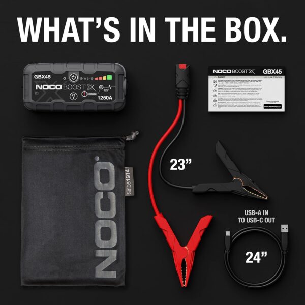 Arrancador de Batería NOCO Boost X GBX45 1250A – 12V - Imagen 3