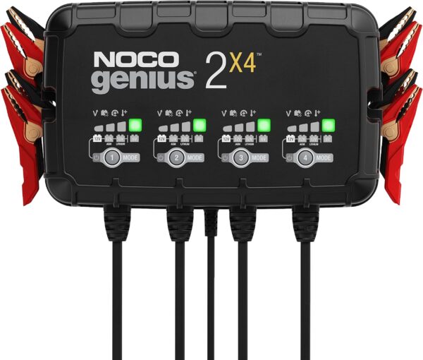 NOCO GENIUS2X4 – Cargador Inteligente de 4 Bancos (8 A Total)
