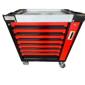 GABINETE 7 CAJONES-BANDEJA ACERO INOXIDABLE CON RUEDAS MG JS30048